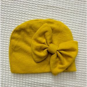Yellow Headband bow beanie